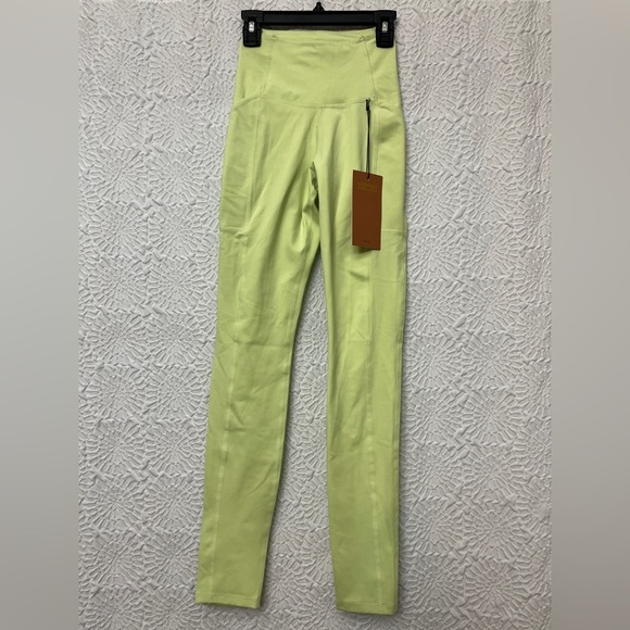 Girlfriend Collective Size XXS Green Leggings Spring Juniors Tween Activewear - Picture 1 of 11